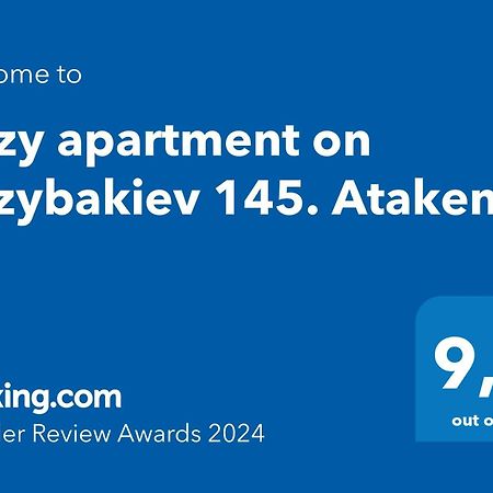 Cozy apartment on Rozybakiev 145. Atakent Almatı Dış mekan fotoğraf